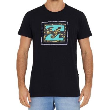 Imagem de Camiseta Billabong Crayon Wave III Preta-Masculino