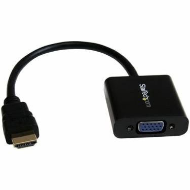 Imagem de StarTech.com Adaptador de tela de alta velocidade HDMI para VGA 1080p 60Hz - Conversor de vídeo ativo HDMI para VGA (macho para fêmea) para laptop/PC/monitor (HD2VGAE2)