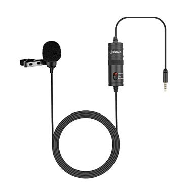 Imagem de BOYA M1 Microfone Lavalier para Smartphones Canon Nikon DSLR Câmeras Filmadoras Gravador de Áudio PC