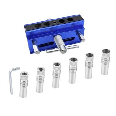 Imagem de Ｂｅｓｇａ Gabarito para Carpintaria, Gabarito de Cavilha Autocentrante, Abridor de Furos para Carpintaria, Gabarito de Punção, Métrica, Tamanho real