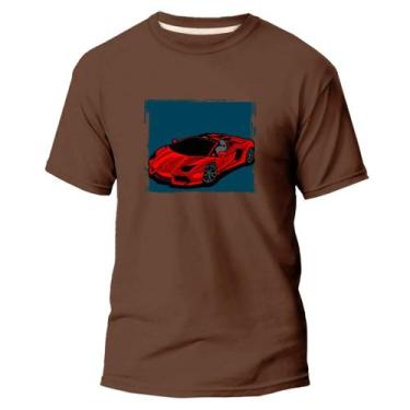 Imagem de Camiseta Algodão Premium Estampa Digital Carro Vermelho - Pavesi