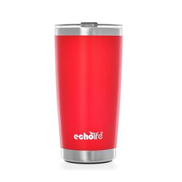 Imagem de Copo Térmico 580ml vermelho com tampa Echolife