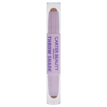 Imagem de Carter Beauty By Marissa Carter Throw Shade Duo Contour Stick - Adiciona definição ao rosto - Oculta e corrige a pele - Facilmente misturável - Sem crueldade - Leve - 2,3 g