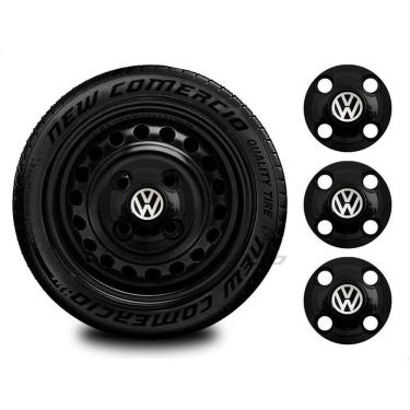 Imagem de Jogo 4 calotas centro roda ferro volks parati aro 13 14 15