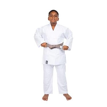 Imagem de Kimono Infantil Reforçado Judo Jiu-Jitsu, Haganah, Branco, M2