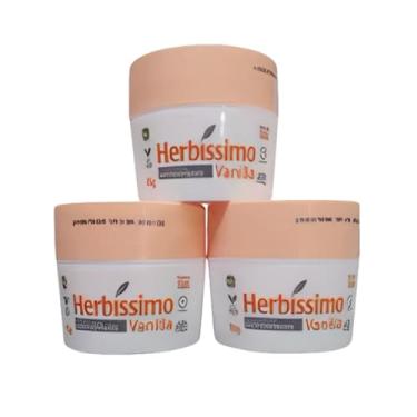Imagem de Kit Desodorante Creme Antitranspirante Vanilla erbissimo 55G com 3 unidades