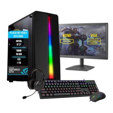 Imagem de Pc Gamer Completo Bravus I7 Gtx 1050 16gb Hd 1tb Ssd 120gb - Amorim Te
