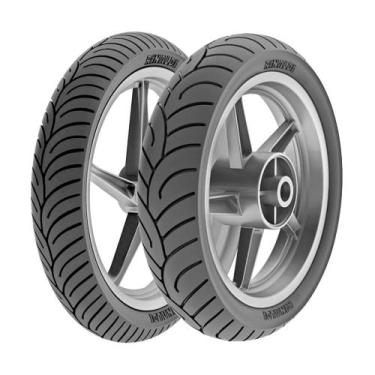 Imagem de Jogo Pneus de Moto Rinaldi HB37 80/100-18 47P + 90/90-18 57P TL, 5 ano