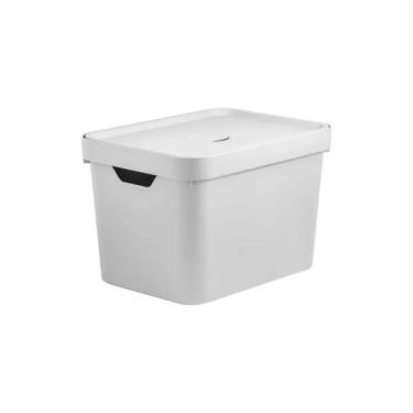 Imagem de Caixa Organizadora Cube Branco 18L - Ou
