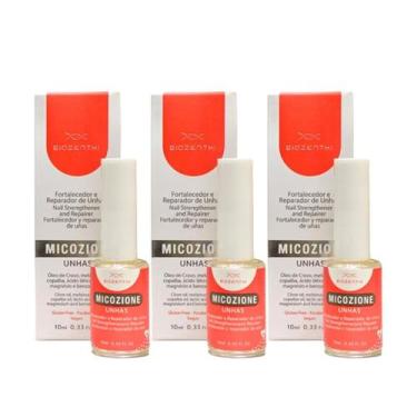 Imagem de 3x Micozione Fortalecedor E Reparador De Unhas 10ml Vegano - Biozenthi