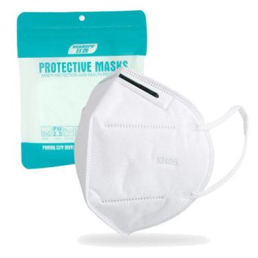 Imagem de 1 Unidade Máscara KN95 Descartável Branca Com Clip Nasal - Máscara Des