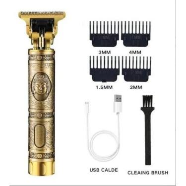 Imagem de Maquina Barbeador Aparador de Pelos Retro Buda Gold Daling