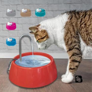 Imagem de Fonte Bebedouro Automático para Gatos Cães Com Filtro Com Carvão Ativa