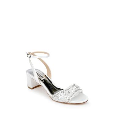 Imagem de Badgley Mischka Sandália feminina de salto Taylin, Branco macio, 40
