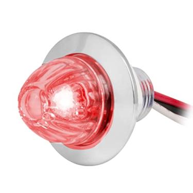 Imagem de GG Grand General 75443 Luz de LED de função dupla de 2,5 cm Mini empurrão/parafuso vermelho melancia vermelha/transparente com moldura de plástico cromado