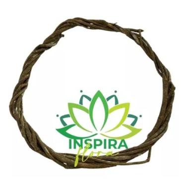 Imagem de Guirlanda Decoração Natal Cipó Vime Redonda Tamanho G 50 Cm - FLORA FU