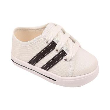 Imagem de Sapatinho Tênis Bebe B2A KIDS infantil Social Baby TSB49, 22, Branco, 