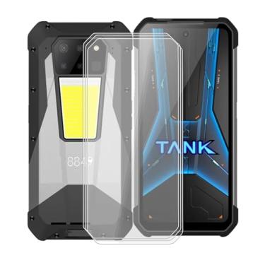 Imagem de KJYFOANI Película protetora de tela temperada Unihertz 8849 Tank 3 Pro, [pacote com 3] alta transparência [dureza 9H] [livre de bolhas] película protetora de vidro temperado para Unihertz 8849 Tank 3