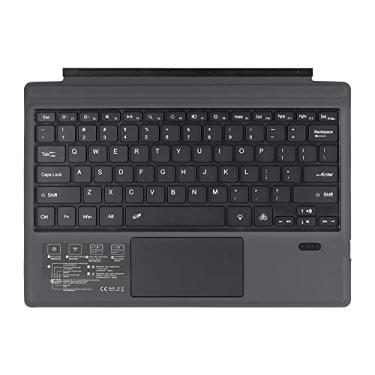 Imagem de Teclado sem fio BT portátil ultrafino com luz de fundo para tablet com touchpad de tamanho grande compatível com Surface Pro 3/4/5/6/7/522