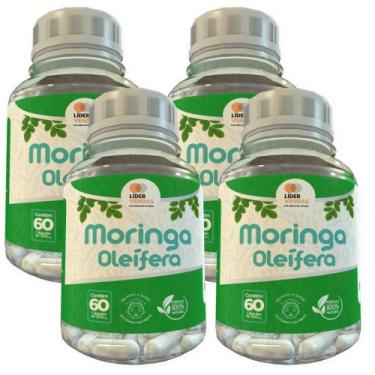 Imagem de Olipera Moringa Caps - 60 Caps 500Mg Kit Com - 4 Potes - Lider Vendas