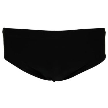 Imagem de Sunga Simples Masculina Preta Praia Lateral 10cm - Amassê, GG