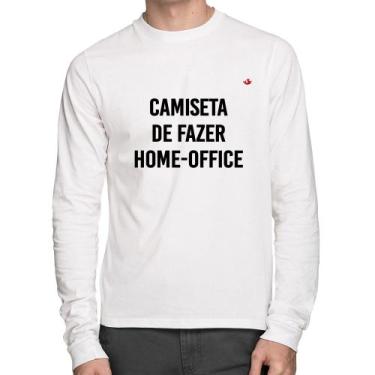Imagem de Camiseta Algodão Camiseta de fazer home-office Manga Longa - Foca na M