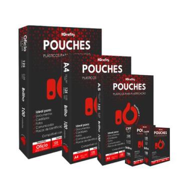 Imagem de Plastico Plastificação 500 Grafity 1 Cento crachá, 1 Cento CPF (Título