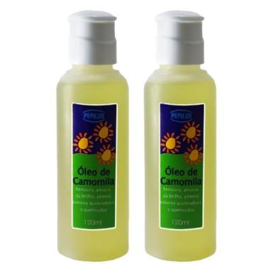 Imagem de Kit 2 Óleo De Camomila Cabelos Danificados 120Ml - Pepilon