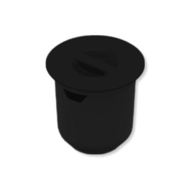 Imagem de Lixeira Cozinha P/Embutir Redonda  8 LITROS Plástica 2 cores - METASUL