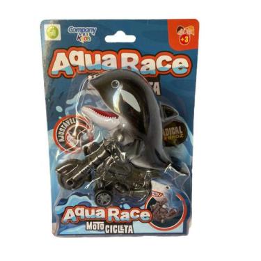 Imagem de Brinquedo Moto Radica Fricção c/ Baleia Orca AquaRace - Company kids