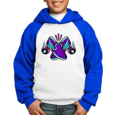 Imagem de Moletom Infantil Walk The Talk - Foca na Moda, Branco, Azul, 10
