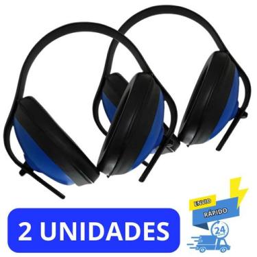 Imagem de Kit 2 unidades Abafador Ruído Tipo Concha Protetor Auricular - Kalipso