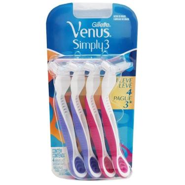 Imagem de Depiladora Feminina Gillette Venus Simply 3 Lâminas