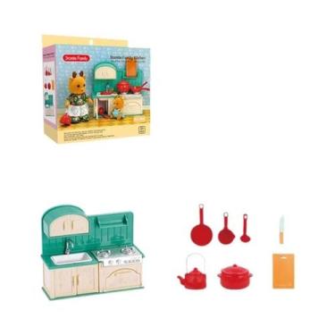 Imagem de Brinquedo Infantil Meninas - Conjunto de Casa, Animais da Floresta e Ô