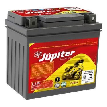 Imagem de Bat. Júpiter  Moto 6lbs Gel Amg Titan Fan Biz Bros Nxr 6ah