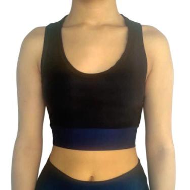 Imagem de Top Feminino Regata Justo Barra Suplex Pp Plus ao Size bc - Serdan Con