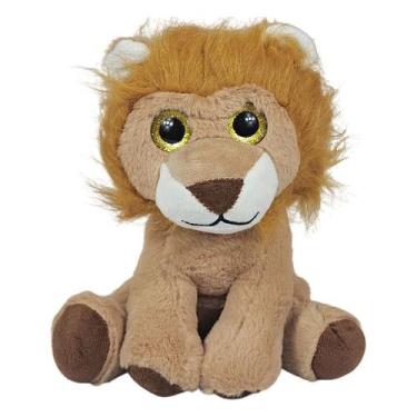 Imagem de Leão De Pelúcia Sentado Safari Olho Brilhante 22cms - Tuka Toy
