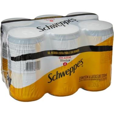 Imagem de Pack de Schweppes Tonica Sem Açúcar LT 220ml 6 unidades
