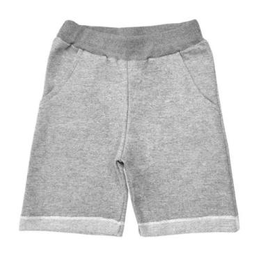 Imagem de Bermuda Infantil Moletinho Shorts Infantil Menino 4 a 8 Anos Praia Fér