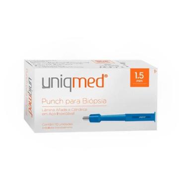 Imagem de Punch Dermatológico 1.5mm Estéril CX c/ 10un. Uniqmed