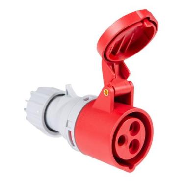 Imagem de Tomada de Acoplamento Industrial 2P+T 32A 380-415V 9H Vermelha IP44 56