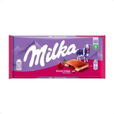 Imagem de Chocolate ao leite com creme de cereja Milka 100g Importado