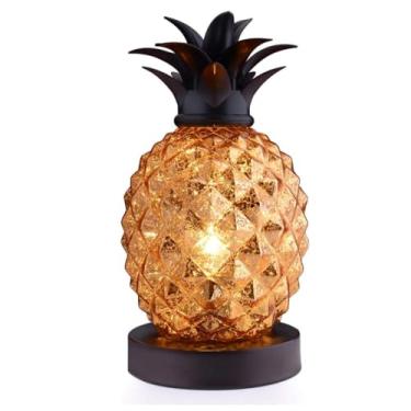 Imagem de Amyoxu Abajur De Vidro De Mercúrio Com Abajur Regulável E Toque De Vidro Dourado, Abajur De Mesa, Luz Noturna Decorativa Para Quarto E Sala De Estar