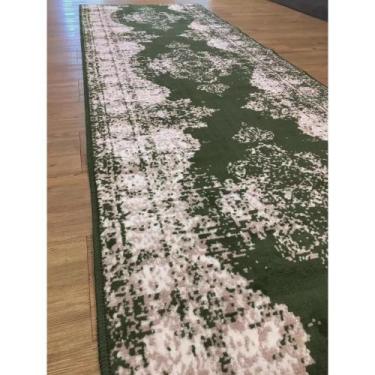 Imagem de Passadeira Trilho 2M Vintage Reload Verde 80X200Cm Tpo Persa - Tapete 