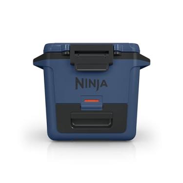 Imagem de Ninja FB131BL FrostVault 30 qt Cooler rígido com zona seca, gaveta de armazenamento a seco integrada à temperatura da geladeira, resfriador isolado premium resistente, mantém o gelo por dias, azul