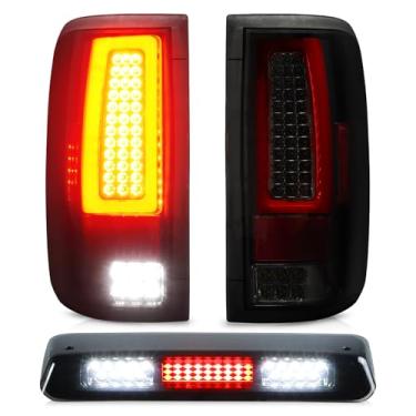 Imagem de Luz traseira + 3º Terceiro Lâmpada de Carga de Freio para Ford F-150 2004 2005 2006 2007 2008 Ford F-150, Luz de Parada de Montagem Alta Lanterna Traseira LED Traseira, FO2800182 FO2801182 5L3Z13405CA