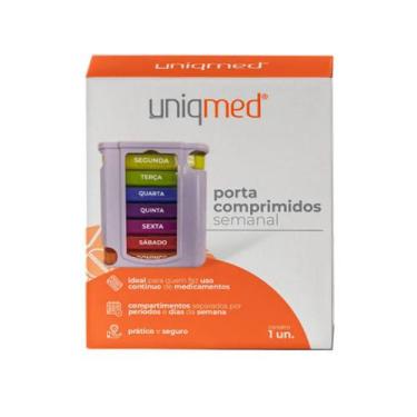 Imagem de Porta Comprimidos Semanal com Suporte (UNIQMED)