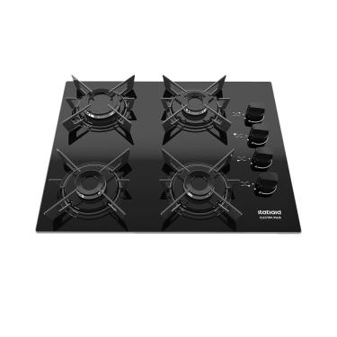 Imagem de Fogão Cooktop à Gás Itatiaia Electra Plus 4 Bocas Mesa De Vidro-Bivolt