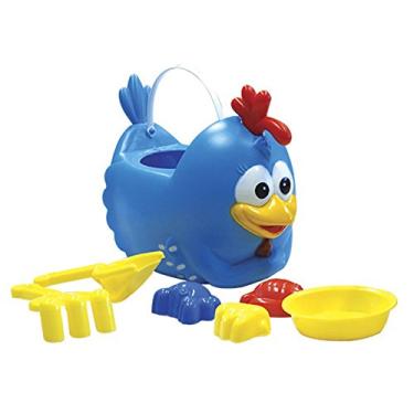 Imagem de Balde de Praia Galinha Pintadinha Rosita Azul/Amarelo