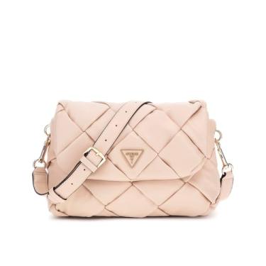 Imagem de GUESS Bolsa de ombro Zaina com aba, Pedra, One Size